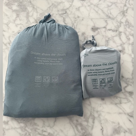 Emirates Business Class Loungewear Pajama Set in Blue Gray size L / XL - Picture 3 of 8